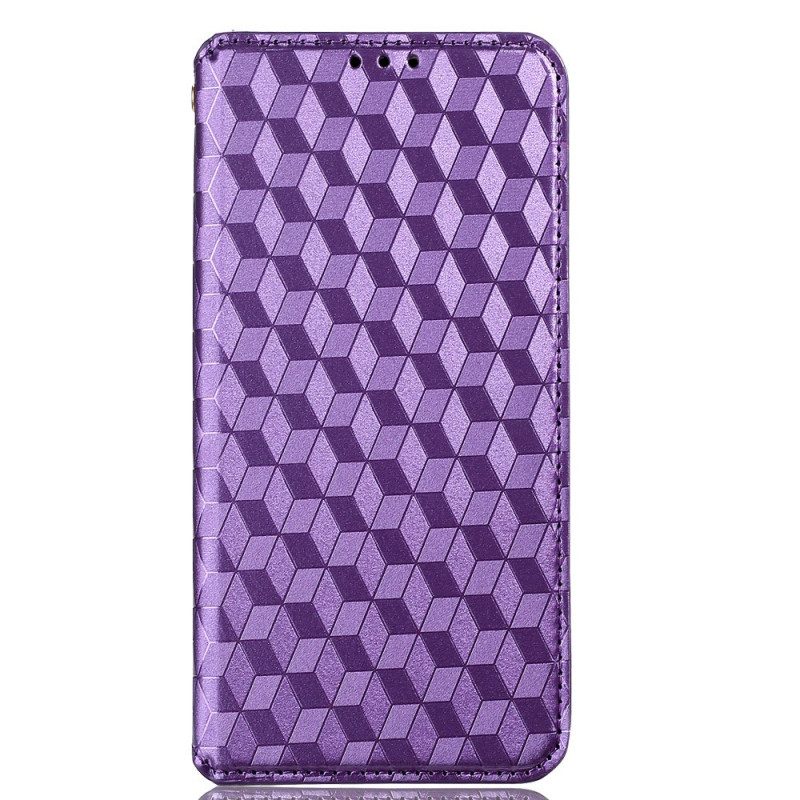 Folio Cover OnePlus 10 Pro 5G Custodia in pelle Effetto Pelle Diamante