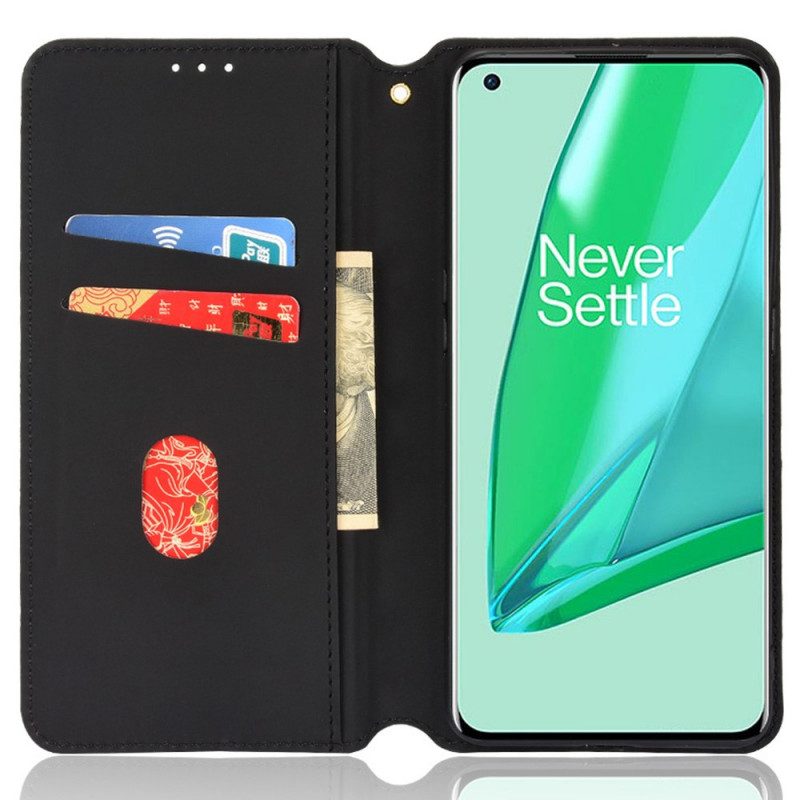 Folio Cover OnePlus 10 Pro 5G Custodia in pelle Effetto Pelle Diamante