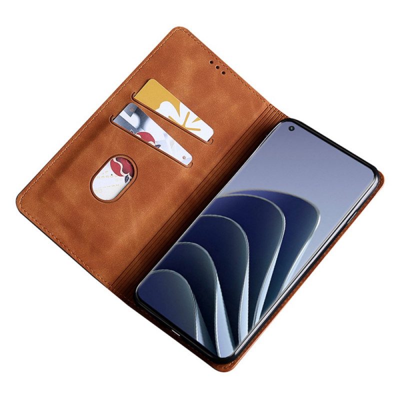 Folio Cover OnePlus 10 Pro 5G Custodia in pelle Stile In Pelle