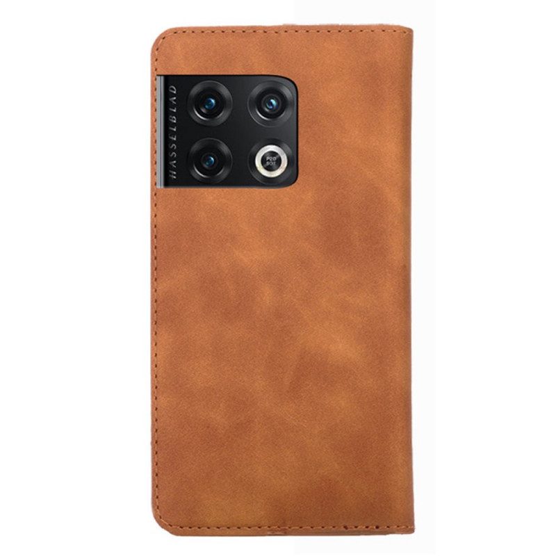 Folio Cover OnePlus 10 Pro 5G Custodia in pelle Stile In Pelle