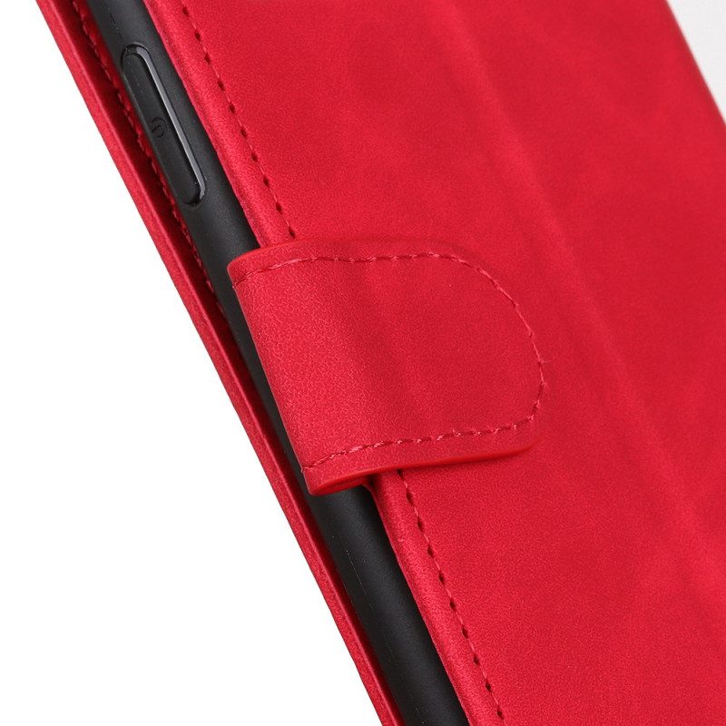 Folio Cover OnePlus 10 Pro 5G Effetto Pelle Vintage Opaca Khazneh