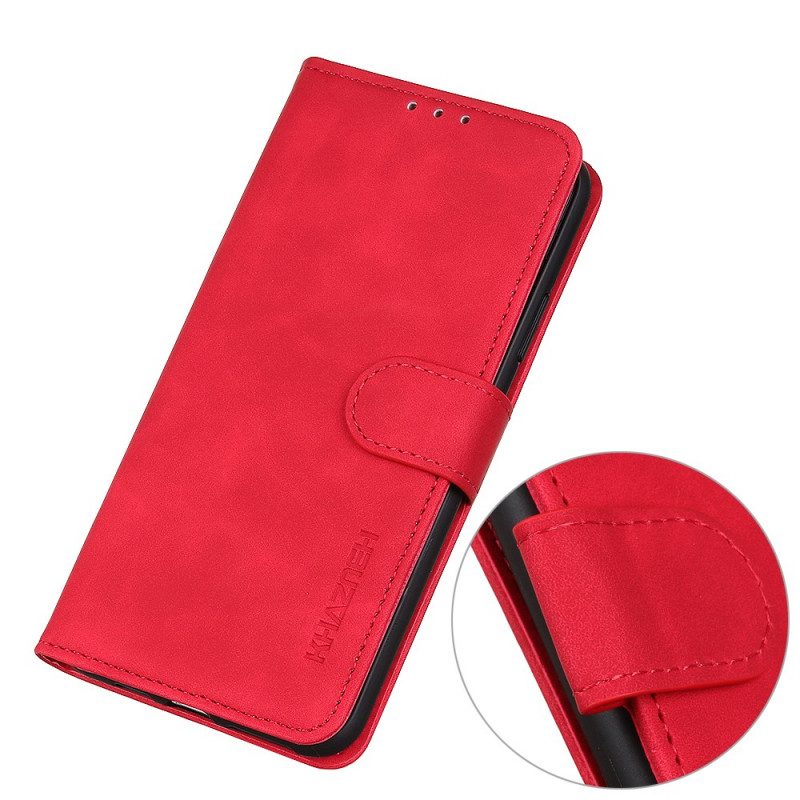 Folio Cover OnePlus 10 Pro 5G Effetto Pelle Vintage Opaca Khazneh