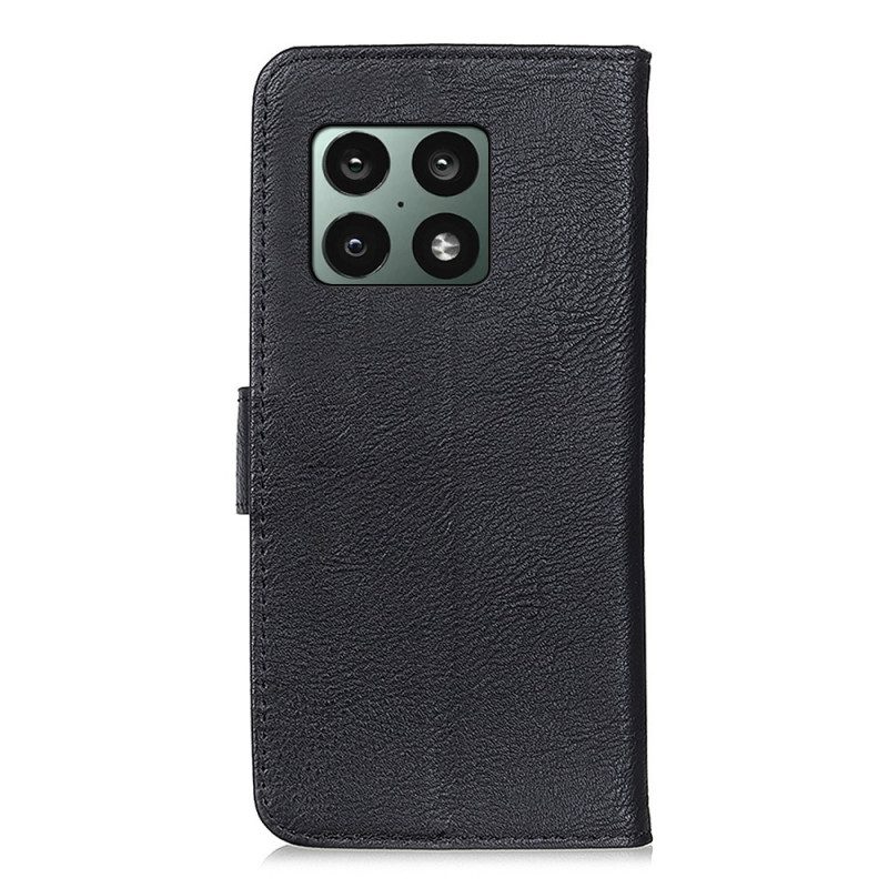 Folio Cover OnePlus 10 Pro 5G Similpelle Khazneh