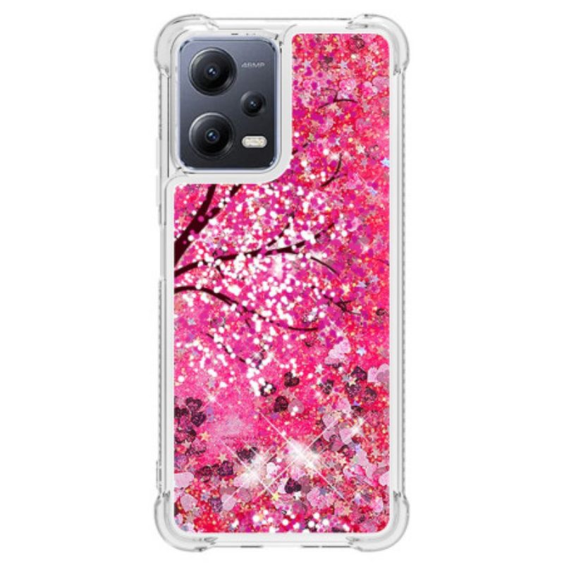 Cover Poco X5 5G Albero Glitterato