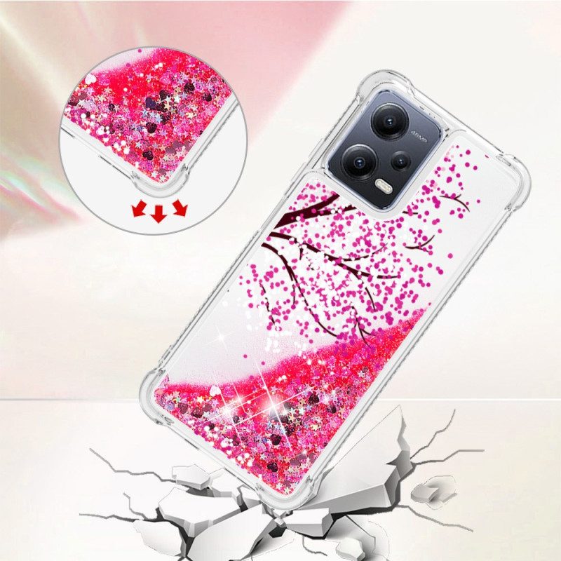 Cover Poco X5 5G Albero Glitterato