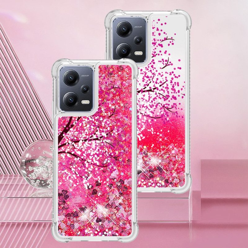 Cover Poco X5 5G Albero Glitterato