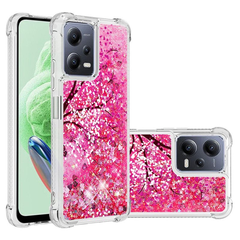 Cover Poco X5 5G Albero Glitterato