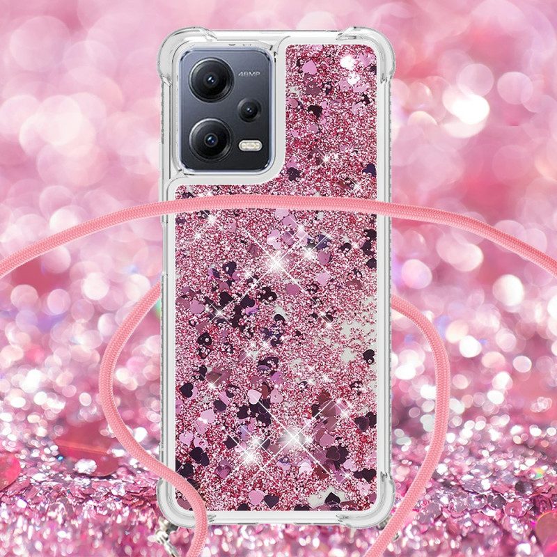 Cover Poco X5 5G Con Coulisse In Paillettes