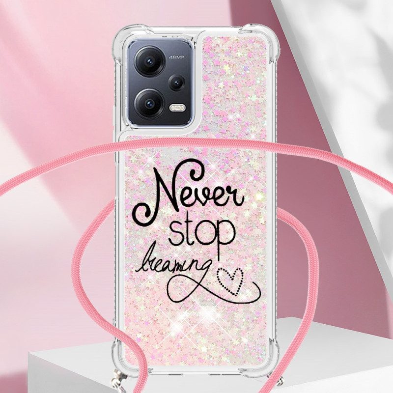 Cover Poco X5 5G Never Stop Glitter Coulisse