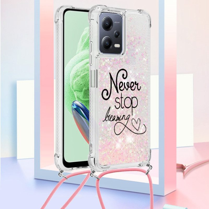 Cover Poco X5 5G Never Stop Glitter Coulisse