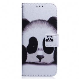 Custodia in pelle Poco X5 5G Panda Strappy