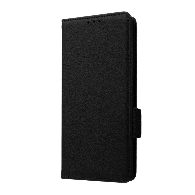 Folio Cover Poco X5 5G Stile Litchi Ultra Fine