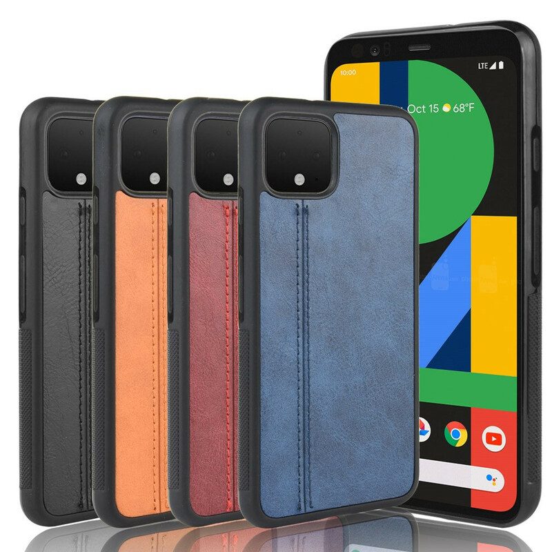 Cover Google Pixel 4 XL Effetto Pelle Couture