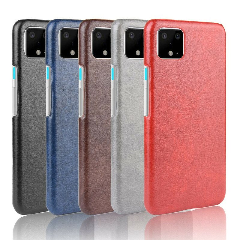 Cover Google Pixel 4 XL Effetto Pelle Litchi