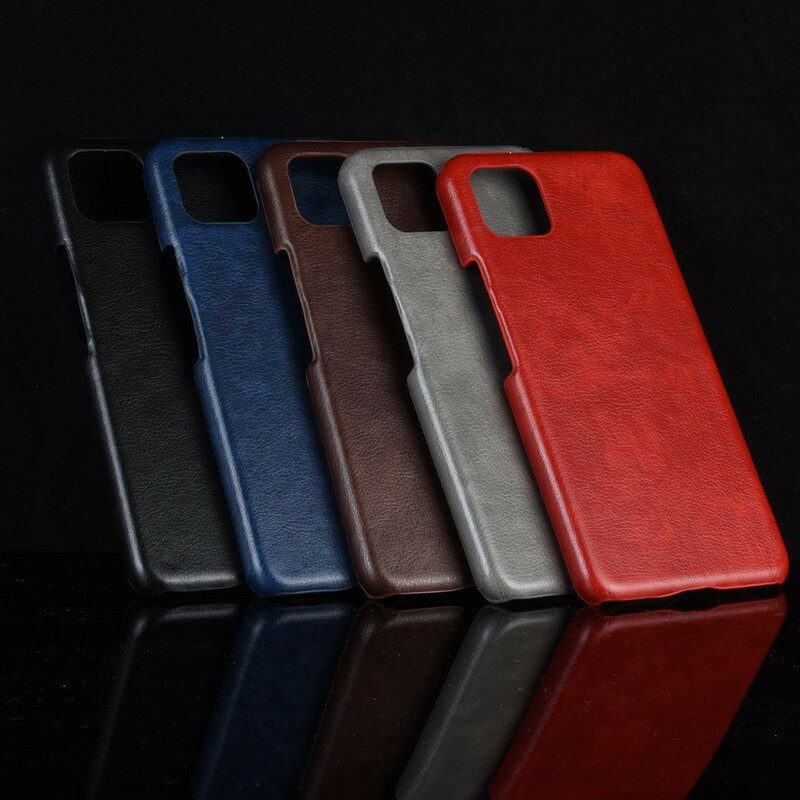 Cover Google Pixel 4 XL Effetto Pelle Litchi