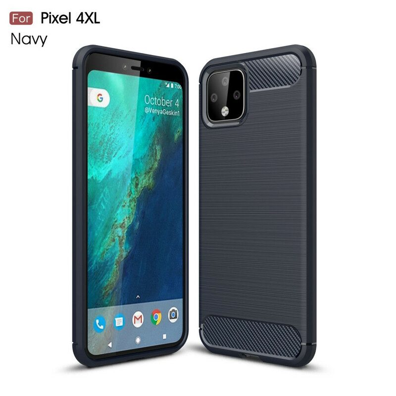 Cover Google Pixel 4 XL Fibra Di Carbonio Spazzolata