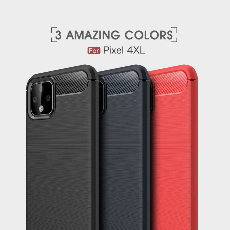 Cover Google Pixel 4 XL Fibra Di Carbonio Spazzolata