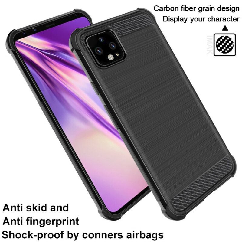 Cover Google Pixel 4 XL Fibra Di Carbonio Spazzolato Imak