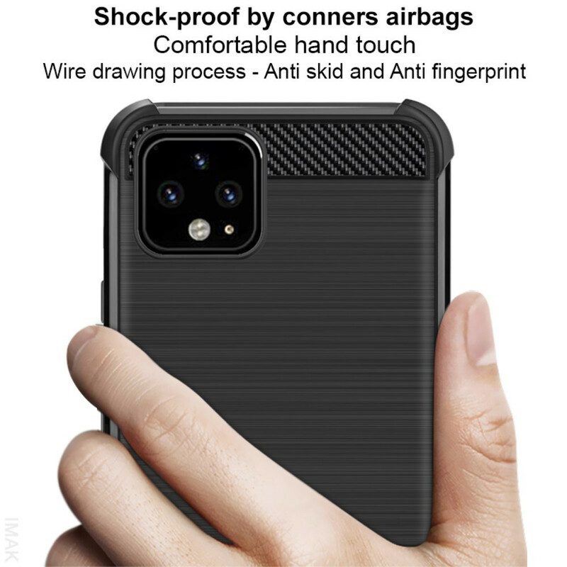 Cover Google Pixel 4 XL Fibra Di Carbonio Spazzolato Imak