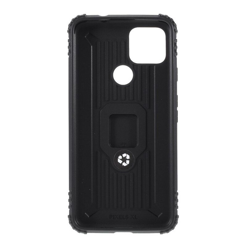 Cover Google Pixel 4A 5G Anello E Fibra Di Carbonio