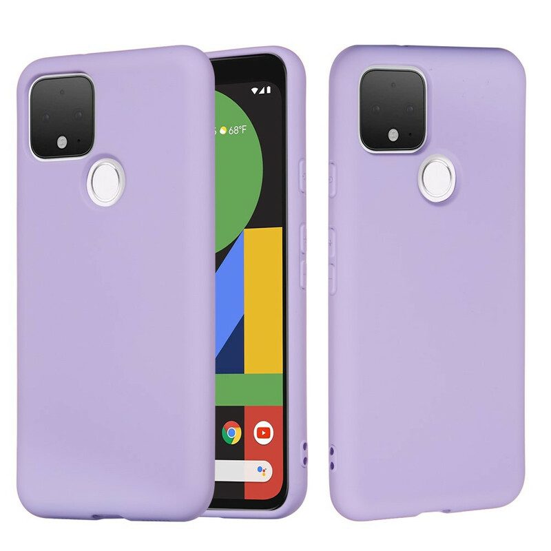 Cover Google Pixel 4A 5G Design In Silicone Liquido Con Cordino