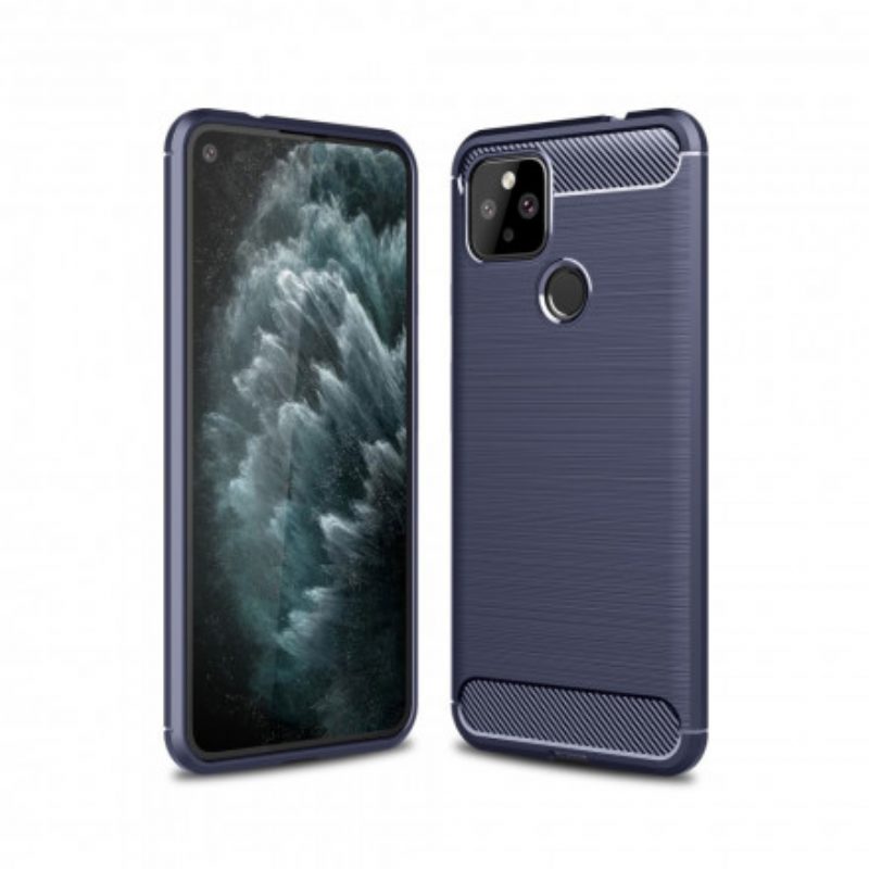 Cover Google Pixel 4A 5G Fibra Di Carbonio Spazzolata