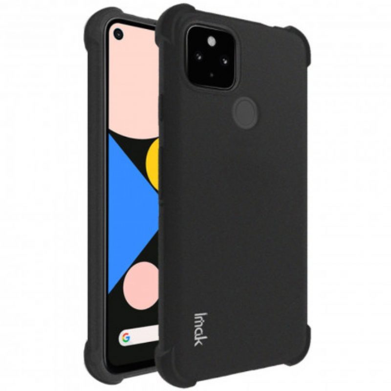 Cover Google Pixel 4A 5G Silicone Flessibile Con Pellicola Per Schermo Imak