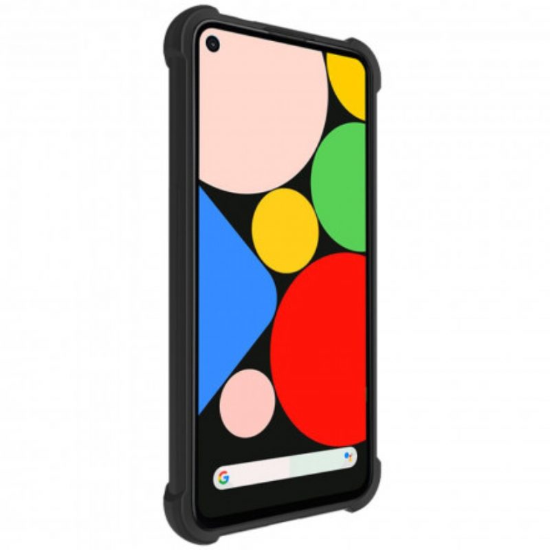 Cover Google Pixel 4A 5G Silicone Flessibile Con Pellicola Per Schermo Imak