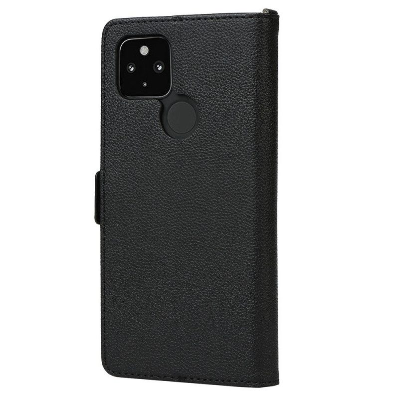 Custodia in pelle Google Pixel 4A 5G Cuore Strappato