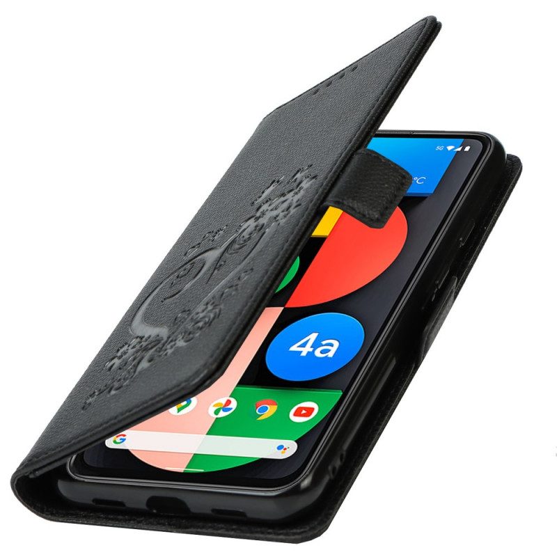 Custodia in pelle Google Pixel 4A 5G Cuore Strappato