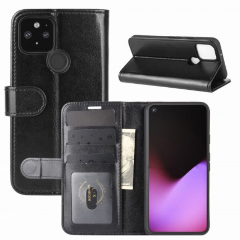 Custodia in pelle Google Pixel 4A 5G Ecopelle Classica