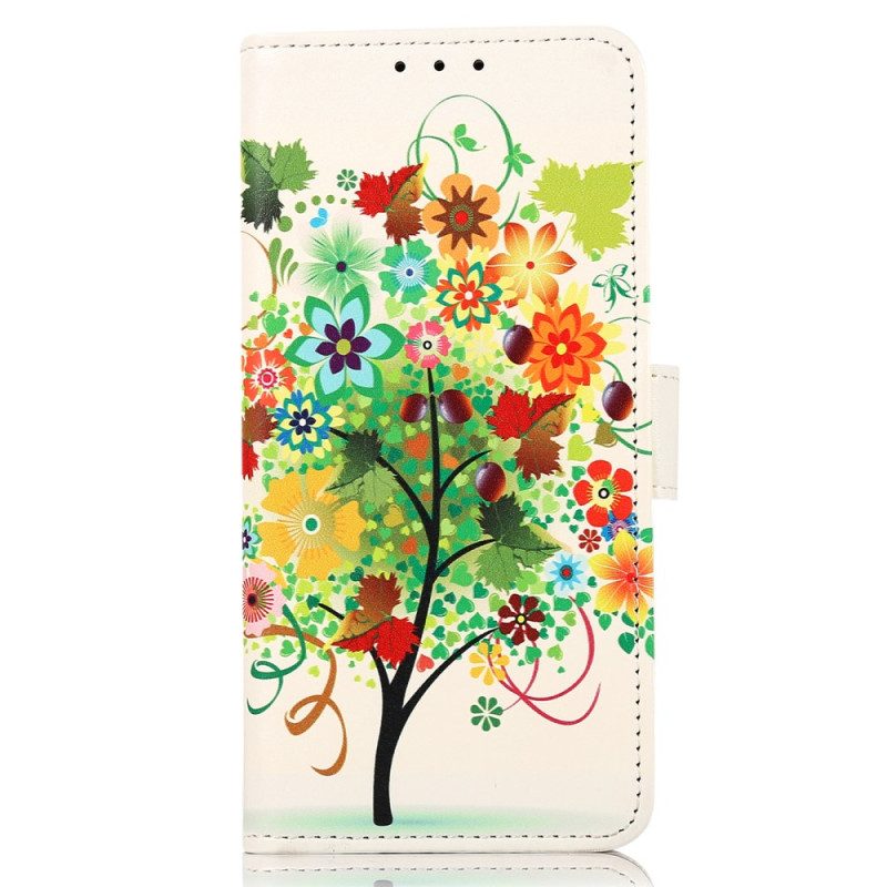 Custodia in pelle Xiaomi 13 Lite Albero In Fiore