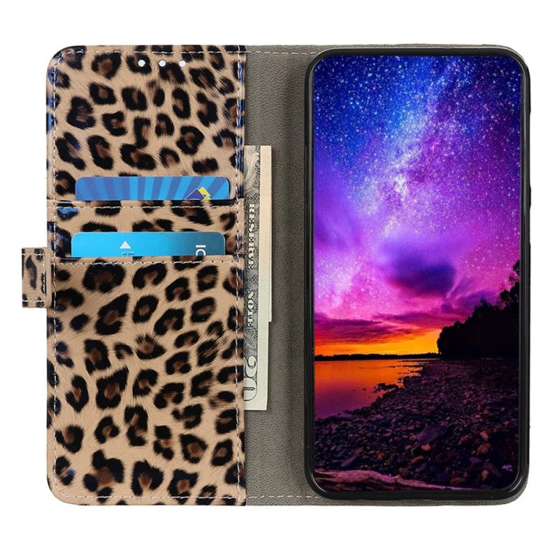 Custodia in pelle Xiaomi 13 Lite Leopardo