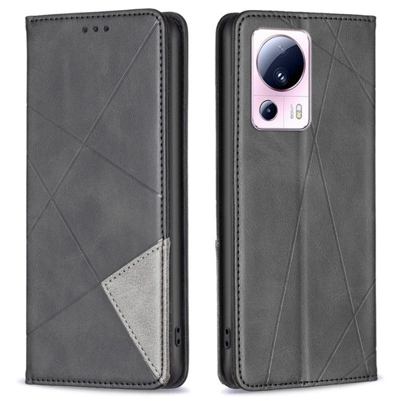 Folio Cover Xiaomi 13 Lite Custodia in pelle Diamanti