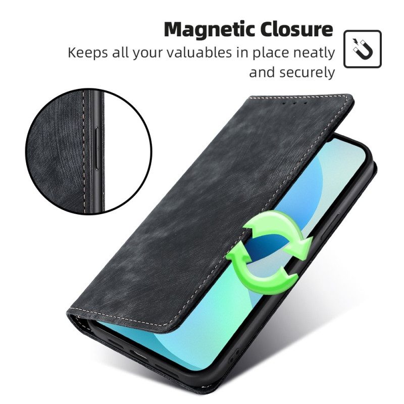 Folio Cover Xiaomi 13 Lite Custodia in pelle Retrò