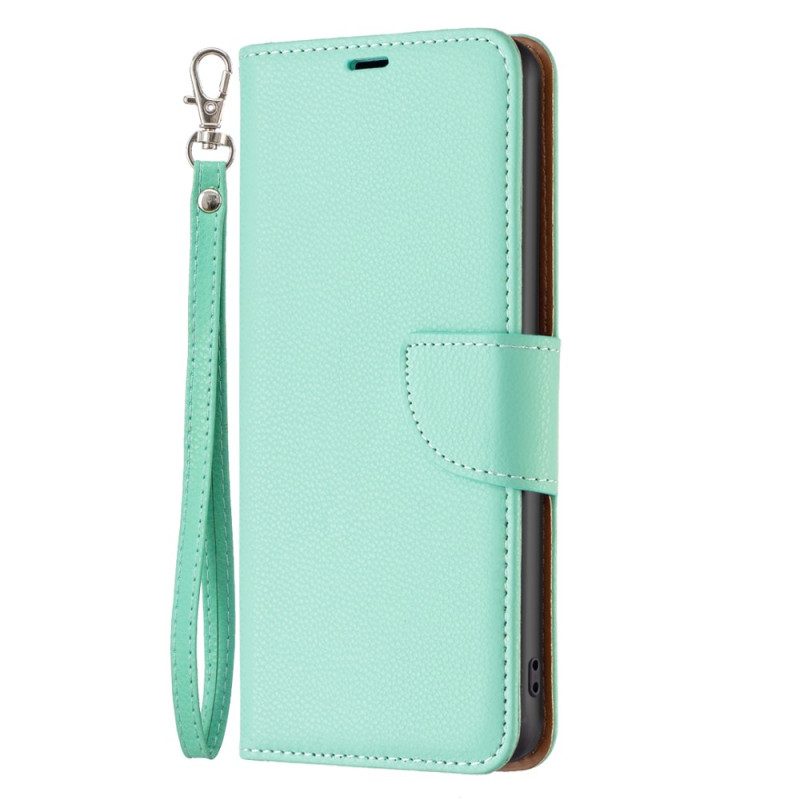 Folio Cover Xiaomi 13 Lite Lychee Chiusura Obliqua