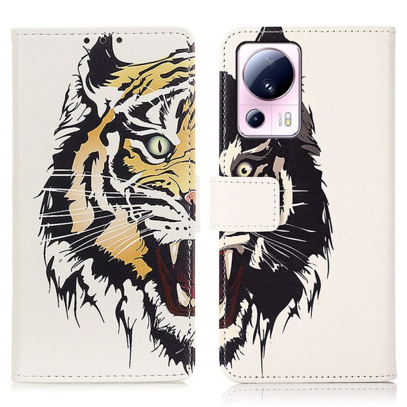 Folio Cover Xiaomi 13 Lite Tigre Feroce