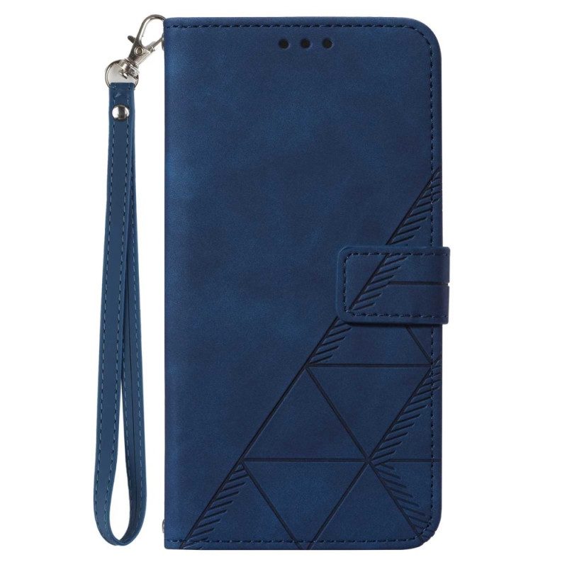 Folio Cover Xiaomi 13 Lite Triangoli Di Cinturino