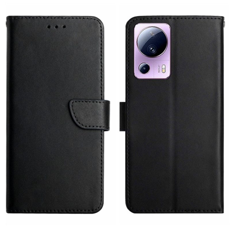 Folio Cover Xiaomi 13 Lite Vera Pelle Nappa