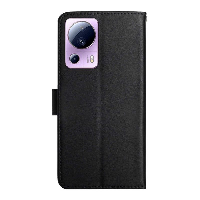 Folio Cover Xiaomi 13 Lite Vera Pelle Nappa