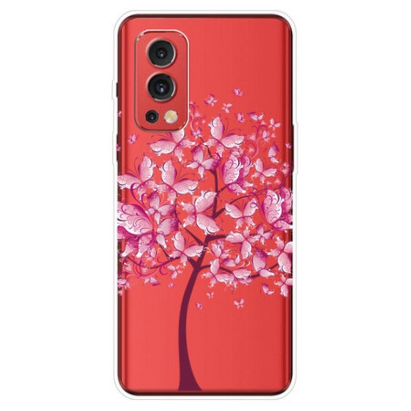 Cover OnePlus Nord 2 5G Albero Farfalla Trasparente