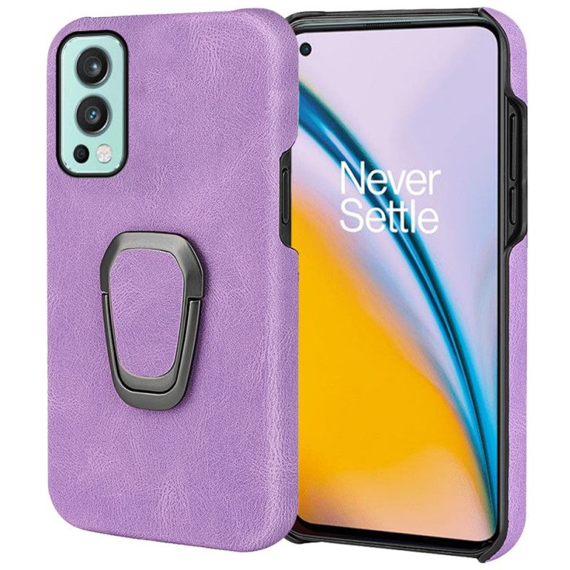 Cover OnePlus Nord 2 5G Anello-supporto Effetto Pelle Nuovi Colori