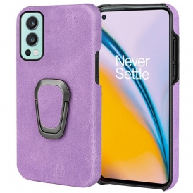 Cover OnePlus Nord 2 5G Anello-supporto Effetto Pelle Nuovi Colori