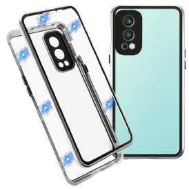 Cover OnePlus Nord 2 5G Due Lati In Vetro Temperato Magnetico E Metallo