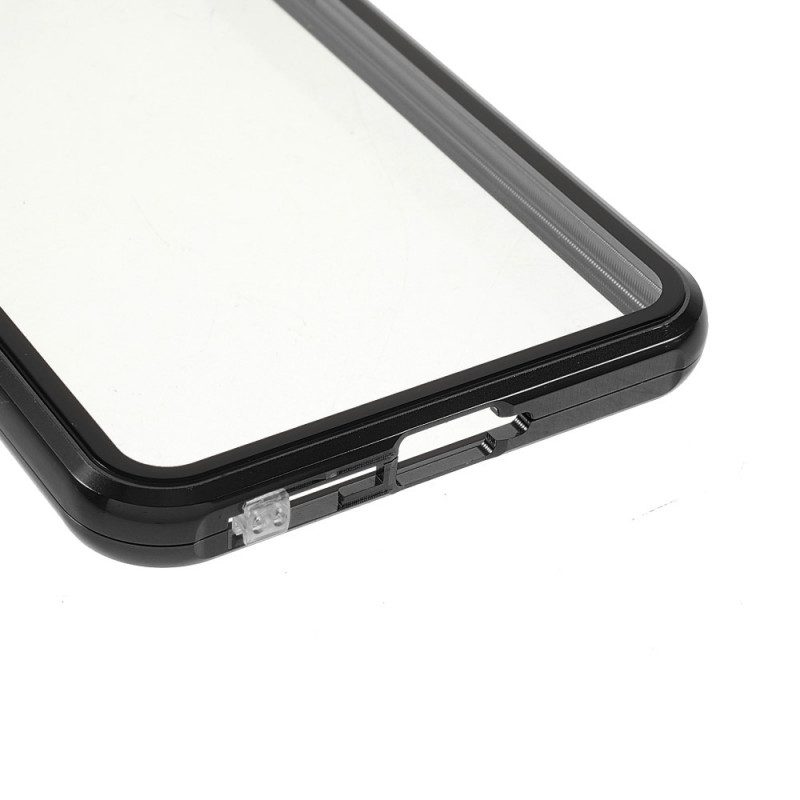 Cover OnePlus Nord 2 5G Due Lati In Vetro Temperato Magnetico E Metallo