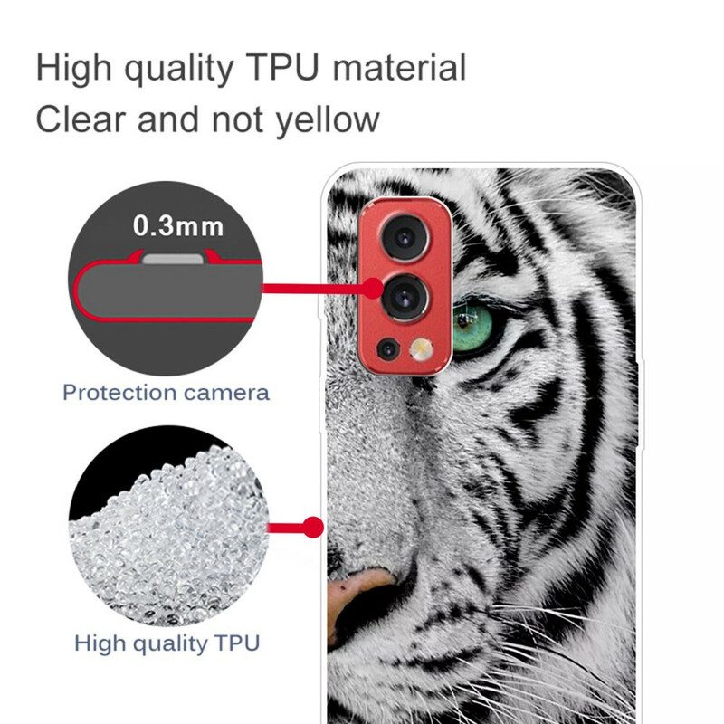 Cover OnePlus Nord 2 5G Faccia Da Tigre