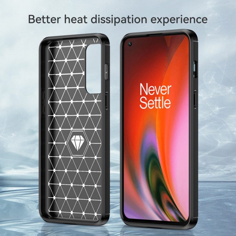 Cover OnePlus Nord 2 5G Fibra Di Carbonio Spazzolata