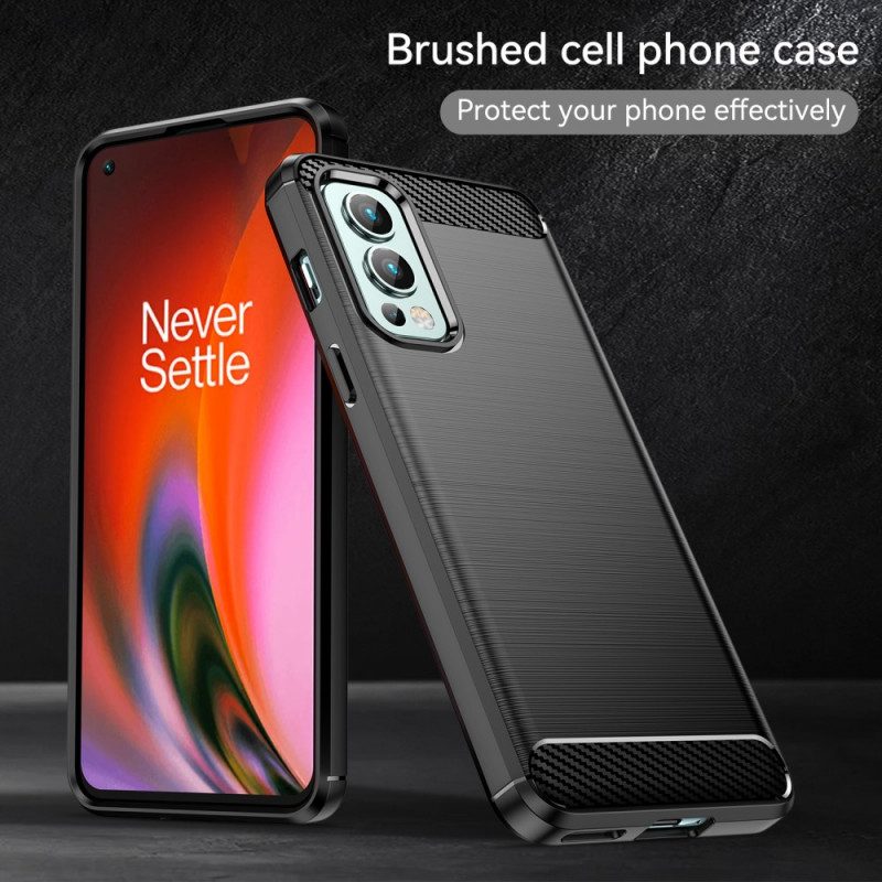 Cover OnePlus Nord 2 5G Fibra Di Carbonio Spazzolata