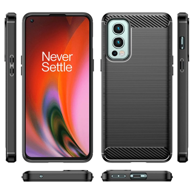 Cover OnePlus Nord 2 5G Fibra Di Carbonio Spazzolata