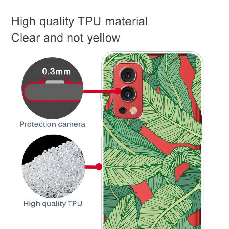 Cover OnePlus Nord 2 5G Fogli Grafici Trasparenti